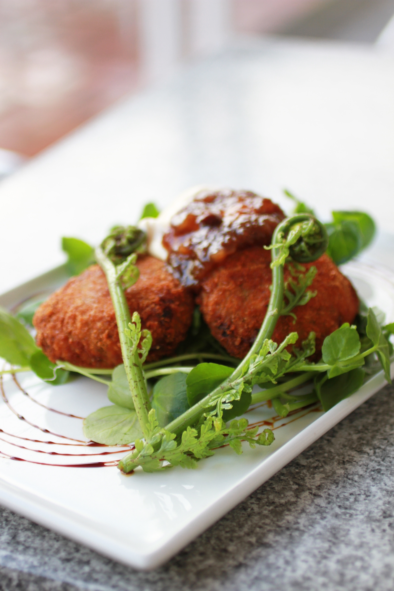 Mussel Fritters at Rouge for the Matariki dish challenge