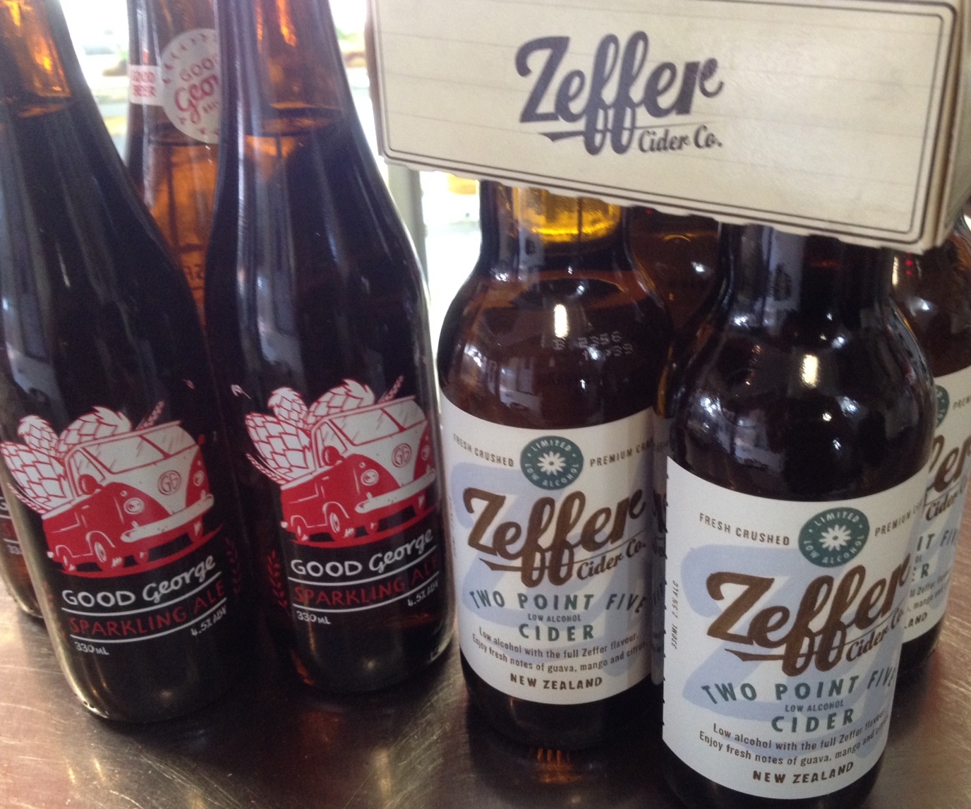 Good George Beer, Zeffer Cider, at Rouge, Cambridge